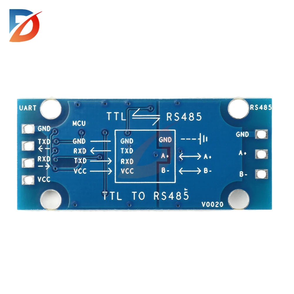 สําหรับ MCU ARM FPGA Arduino ไมโครคอนโทรลเลอร์ TTL to RS485 โมดูลการแปลงการแปลงระดับ DC 3.3V 5V TTL serial port RS485