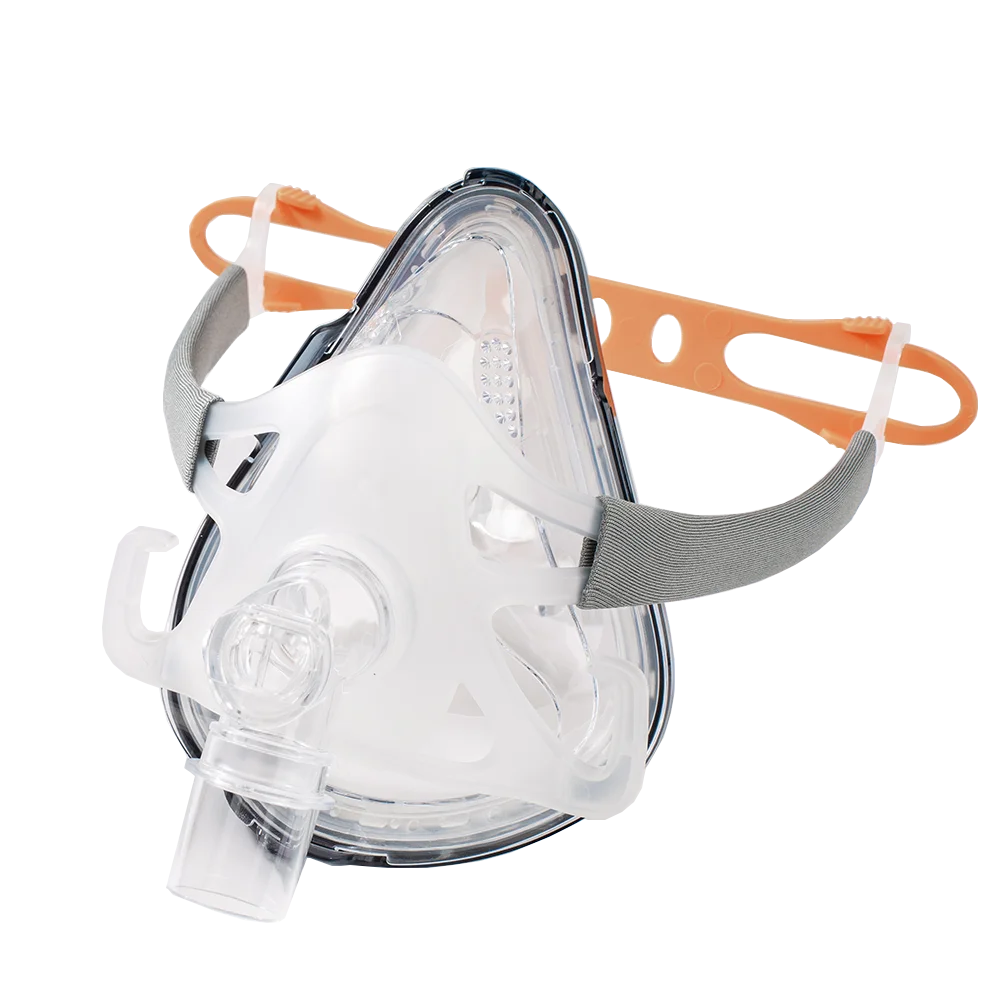 BMC Original F1A/F1B Masque CPAP Masque facial complet avec harnais Pour CPAP BiPAP Apnée du sommeil Confort amélioré Masque pour appareil de sommeil