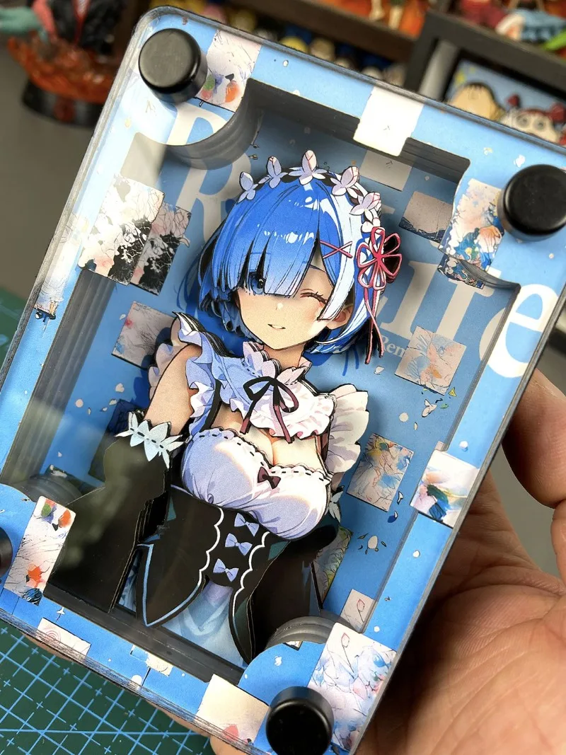 

Rem's Life in Another World from Scratch Peripheral Model Acrylic Ornament Rem Decorative Painting Model Collection Ornament