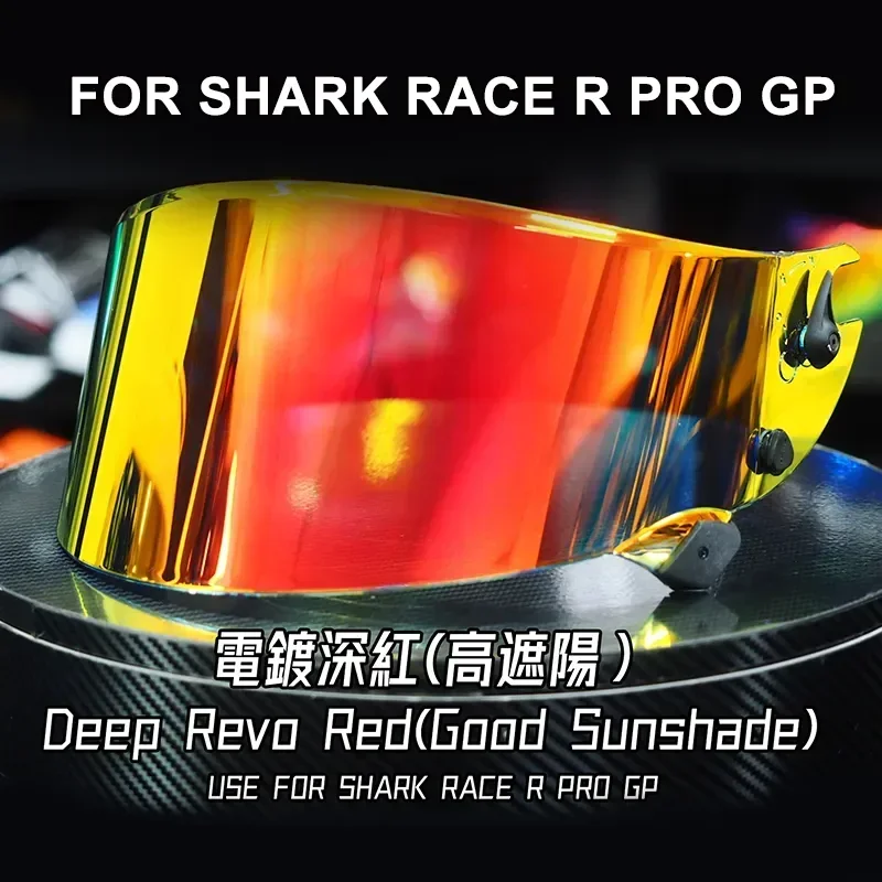 Daszek do kasku motocyklowego Anti-UV PC Visor Lens Race R Pro GP Model Smoke Dark Zamienny daszek do Shark Race-R Pro GP