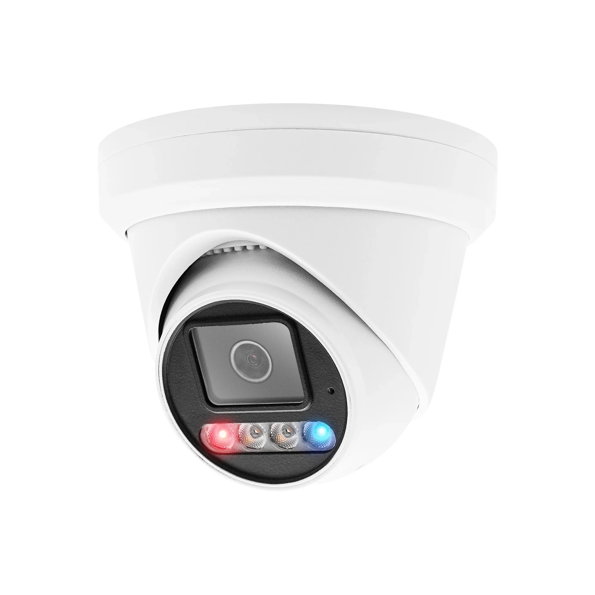 2026 YCX 8MP IP Camera Poe Active Deterrence Turret Outdoor Security Camera IP67 Two-Way Audio Color Vision 98ft, 2.8mm Metal