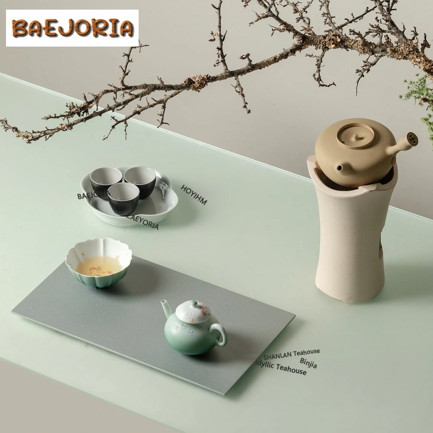BAEJORIA 100ml Hand-painted Moon Rabbit Teacup Luxury Tea Bowl Mug Tea-tasting Meditation Cup Jianzhan Master Cups Drinkware