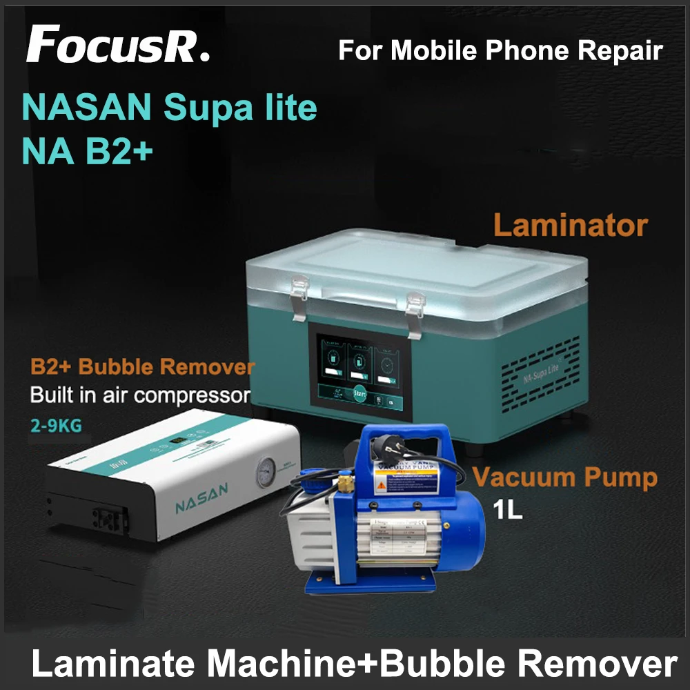 NASAN NA-Supa Lite Mini LCD Laminate Machine B2+ Bubble Remover No Need Air Compressor For 7inch Flat Curved Phone Screen Repair china 110 230v intelligent 1 2l soymilk maker midea whc13y41 soybean milk multifunctional soybean milk machine