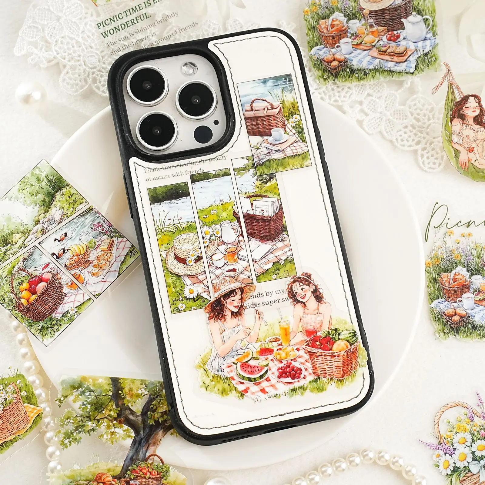 ملصق قرطاسية Kawaii دعونا نصل معًا في حين غير المرغوب فيه مجلة ديكور سكرابوكينغ ملصق حرفي ذاتي الصنع #4