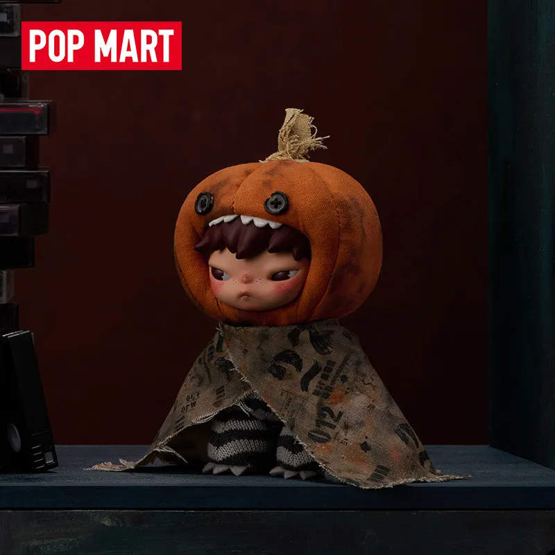 Image of POP MART Hirono After Dark Serie Plüschpuppen-Anhänger Original Mystery Box Blind Box Überraschungstasche Spielzeugpuppe Niedliche Tischdekoration