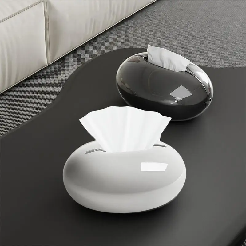 Tissue Box Creative Magnetic Desktop Tissue Holder Teardrop-shaped Tissue Box Living Room Coffee Table Decoration