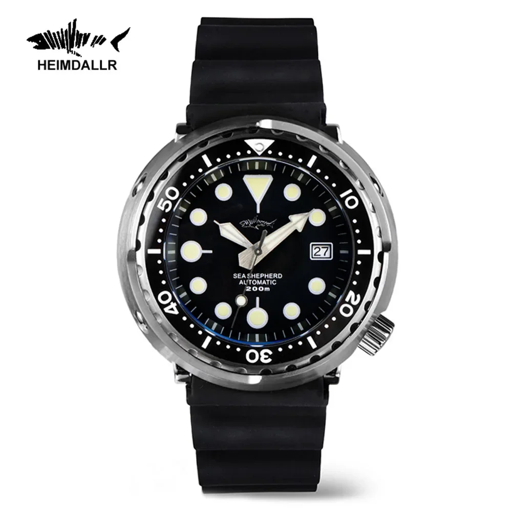 

HEIMDALLR Abalone Tuna watches for man 47mm NH35 Movement Automatic Mechanical Sapphire Crystal 200M Waterproof Diving Watches