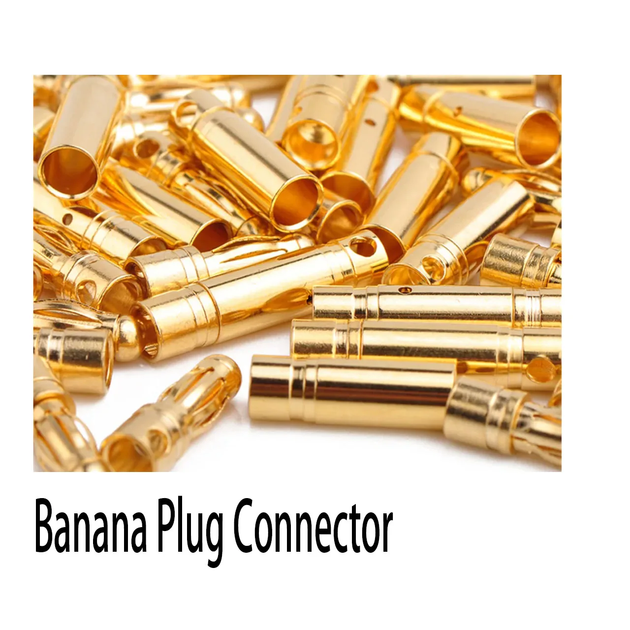 Amass10/ 50/100Pairs 2mm 3.5mm 4mm Gold-Plated Bullet Male Female Banana Plug Connector for DIY RC Lipo Battery ESC Plug