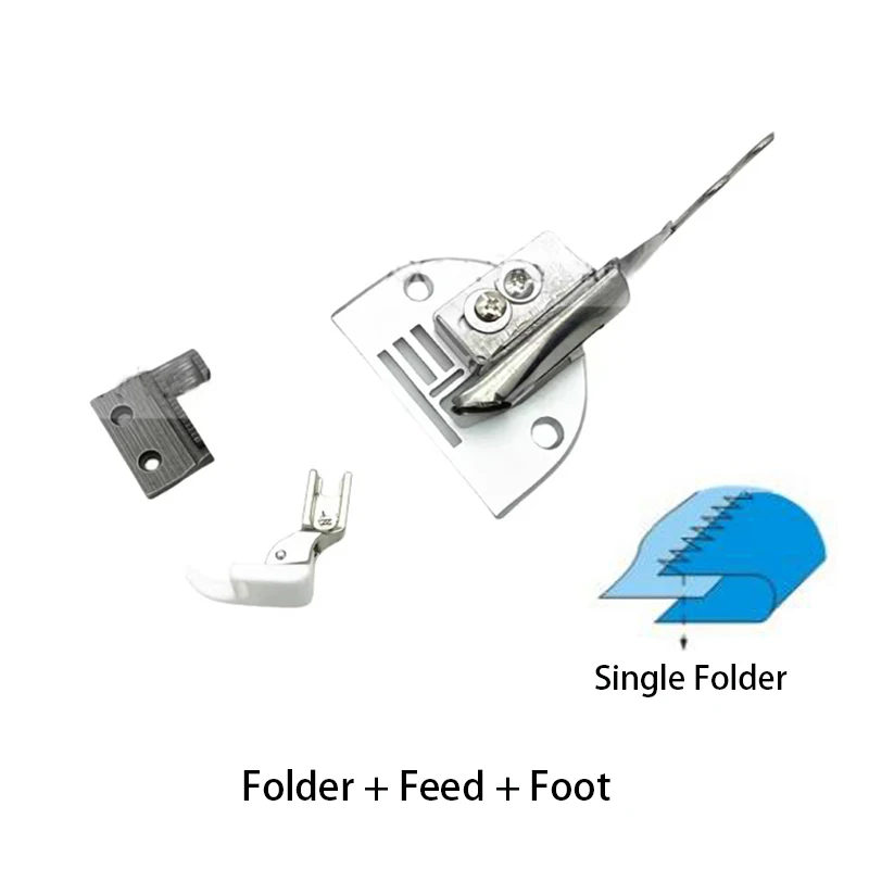 Edge Binder Attachment Folder for Industrial Zigzag Sewing Machine 1530 / 2530 Ring-surface and Loose-bottom Hemmer Folder