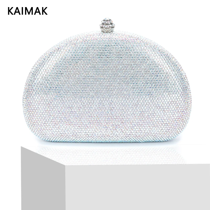 

Women New Rhinestone Clutch Diamond Crystal Rhinestone Evening Bag Wedding Christmas Valentine Day Gift Dinner Bag