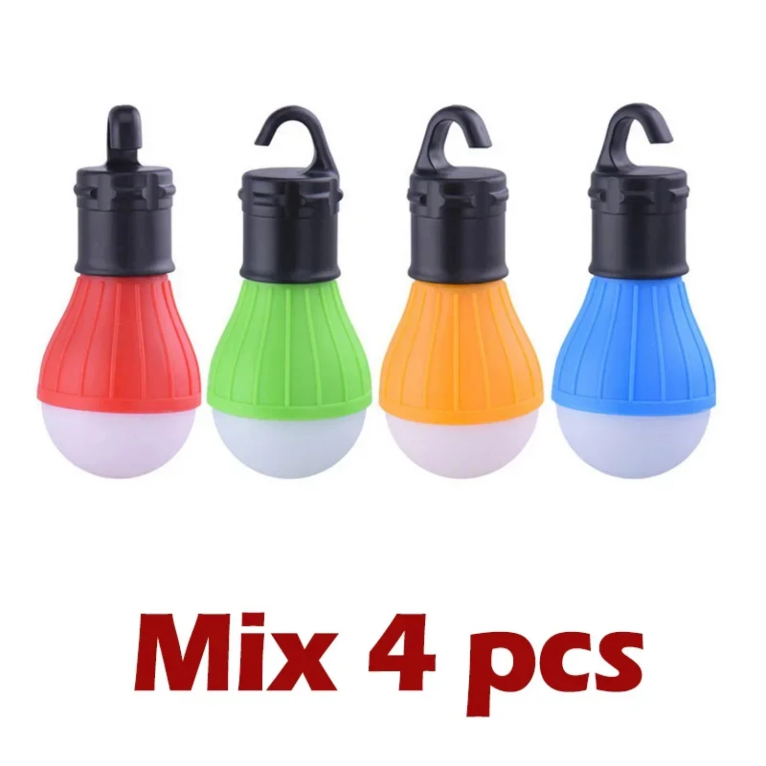 4pcs/lot Wholesale Portable Camping Equipment Outdoor Hanging Camping Lantern Soft Light  Camp Lights Bulb Lamp  Fishing