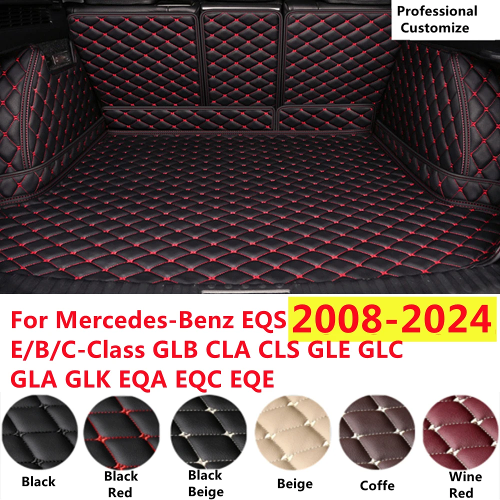 

SJ Full Set Custom Fit For Mercedes-Benz E/B/C-Class GLB CLA CLS GLE GLC GLA GLK EQA EQC EQE EQS Car Trunk Mat Tray Liner Rear