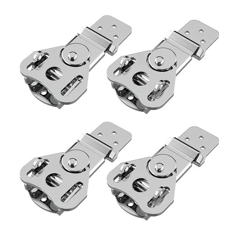 

1PCS Butterfly Lock Buckle 304 Steel Aviation Box Accessories Cabinet Rotating Lock Wooden Box Fixing Buckle Tool Hardware