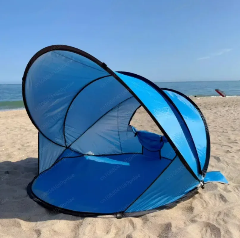 

Beach Tent Fully Automatic Seaside Sunscreen Canopy Easy and Quick To Open Outdoor Folding