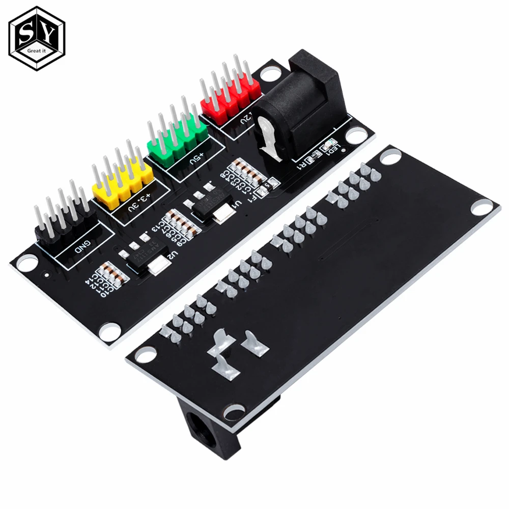 وحدة الطاقة 3.3 فولت 5 فولت 12 فولت وحدة تحويل جهد الإخراج متعددة القنوات DC-DC12V إلى 3.3 فولت 5 فولت 12 فولت