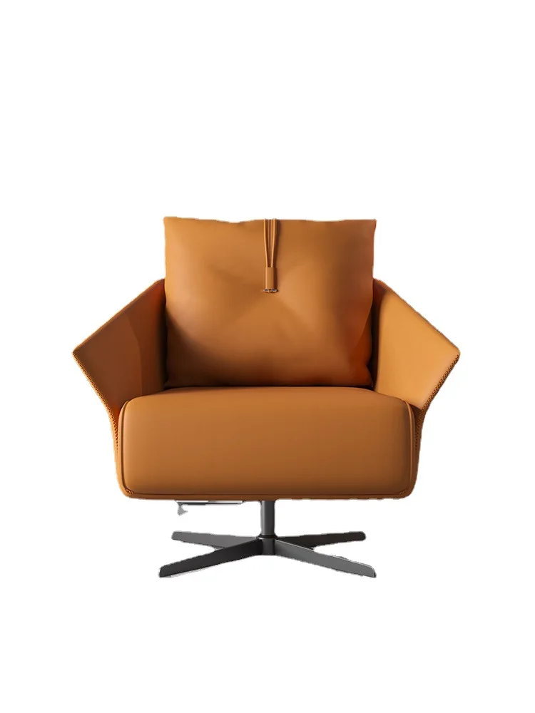 

Single sofa chair rotating chair light luxury designer living room home balcony leisure chair recliner single