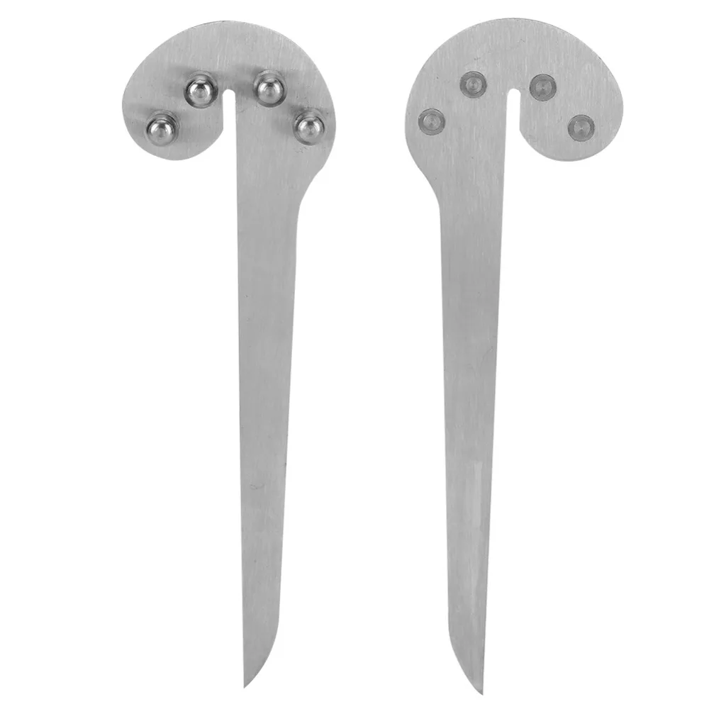 Precision Stainless Steel Center Gauge Silver 15cm Length Ruler Small Portable Widely Used Gauge Metalworking