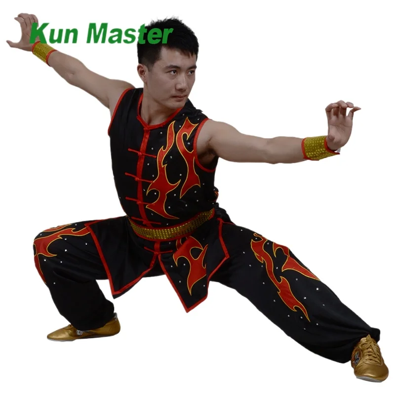 Flames O Nanquan Acrobatics Performance Clothing Mens Clothing  Changquan Uniform Custom Clothing Note Your Height And Weight - Image 5