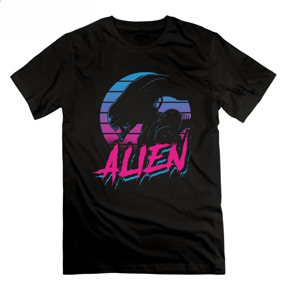 ALIEN Vaporwave Alien Covenant Men's T-Shirts 100% Cotton Tees Short Sleeves O Neck Alien vs Predator T Shirt New Arrival Summer