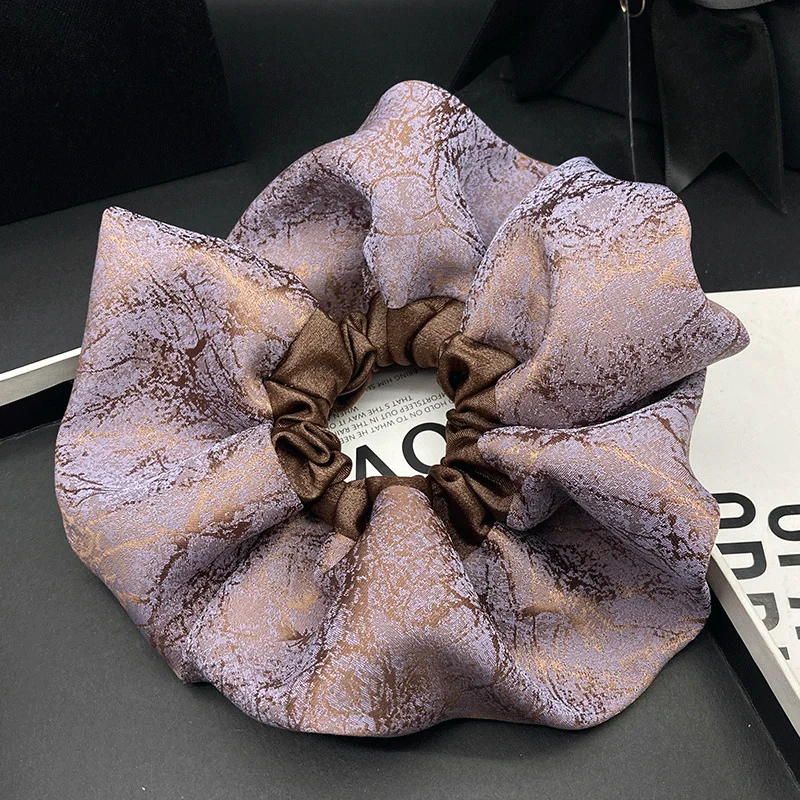 

Французская винтажная повязка для волос с цветочным принтом, модный новый стиль, элегантная резинка для волос, аксессуар для прически, резинка для волос для женщин.