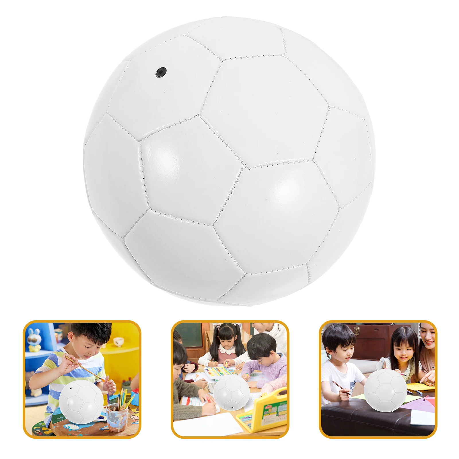 도색되지 않은 축구 낙서 축구 소품 그리기 재료 DIY 빈 부모-자녀