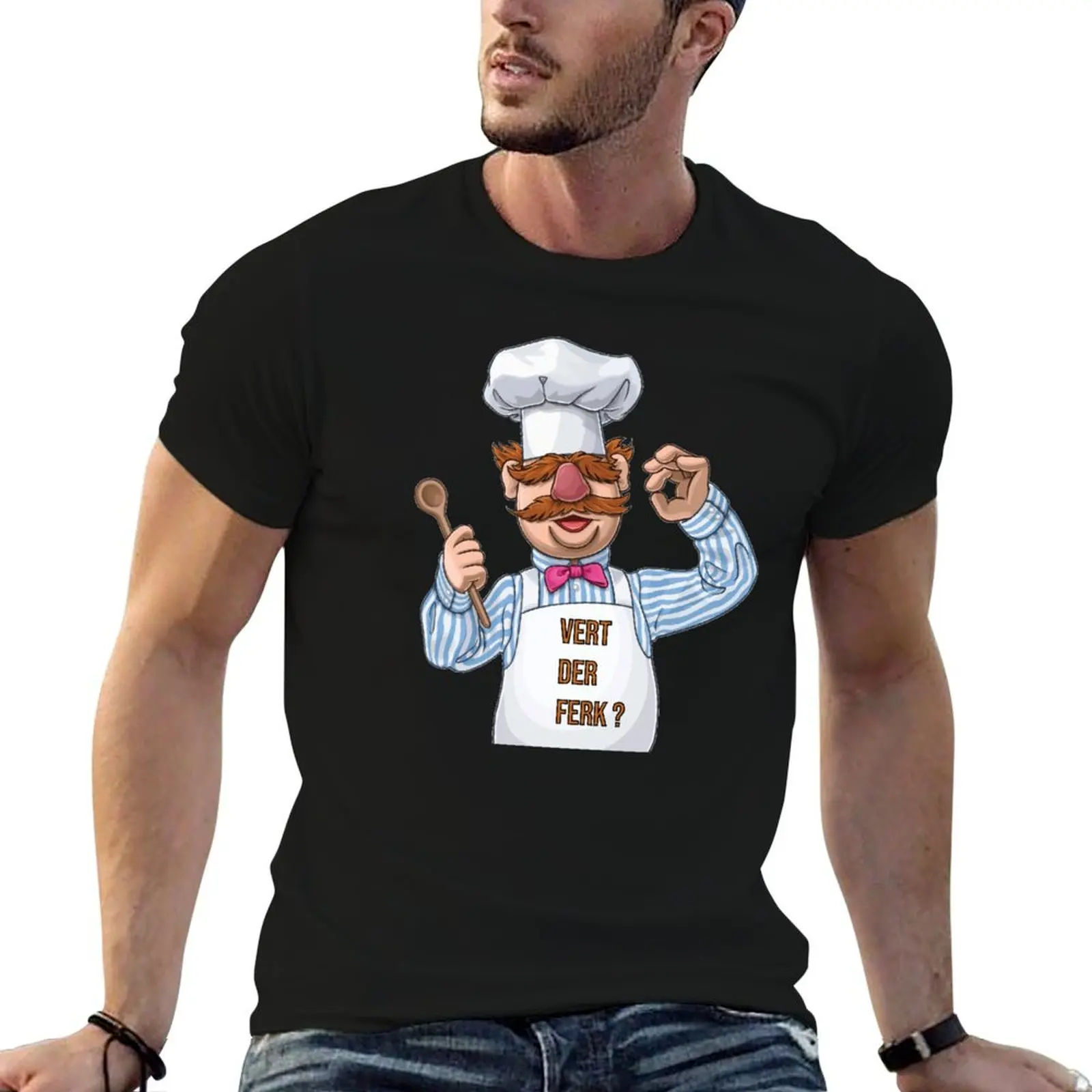 

Vert der ferk  Swedish Chef T-Shirt vintage graphic tee anime t shirts mens t shirts pack