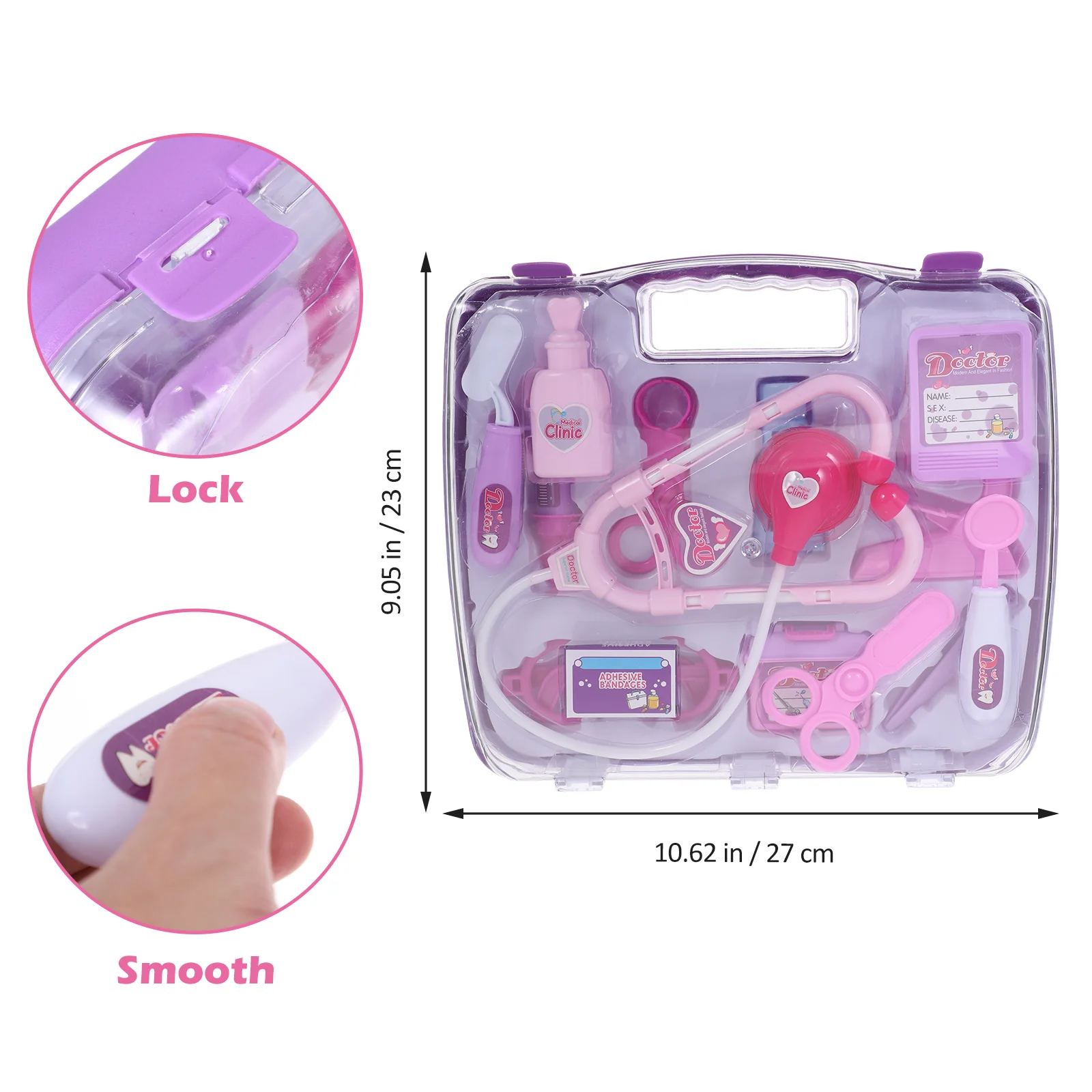 14 Pcs Medical Kit Toys for Girls Doctor Pretend Play Dr Child Children’s Stethoscope