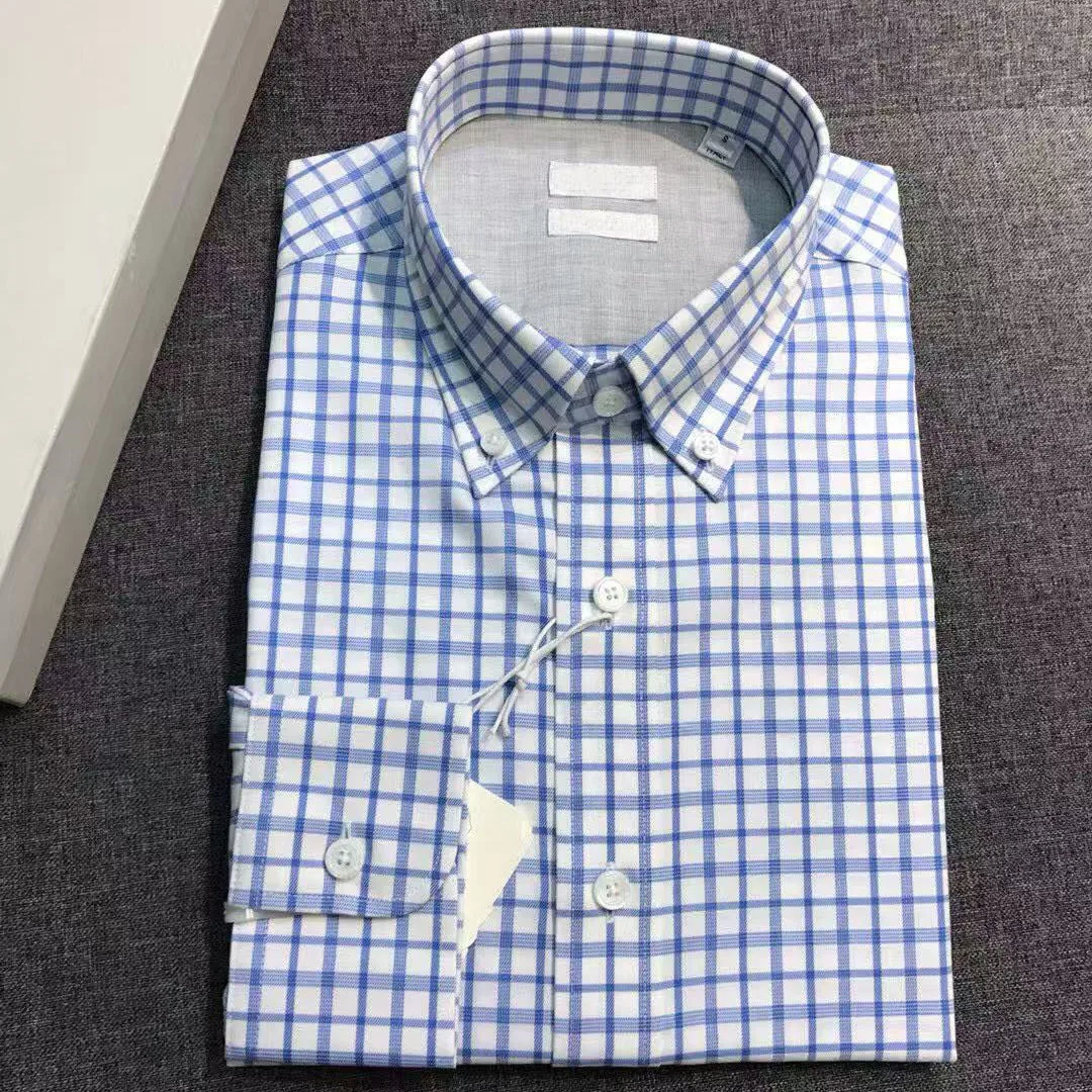 

BC итальянская мужская одежда, осенне-зимняя новая мода, повседневная клетчатая рубашка в стиле старых денег, мужская деловая рубашка с длинными рукавами