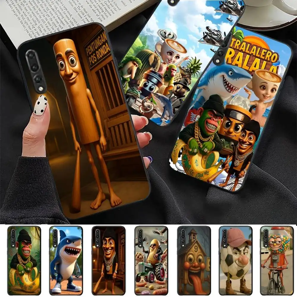 حافظة لهاتف هواوي P 8 9 10 20 30 40 50 Pro Lite Psmart Honor 10 lite 70 Mate 20lite من ITALAN Brainrot