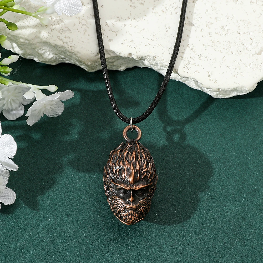 Black Myth Wukong Retro Trend Wukong Male Titanium Steel Monkey Head Pendant Necklace Creative Trendy Fashionable Jewelry jewelr