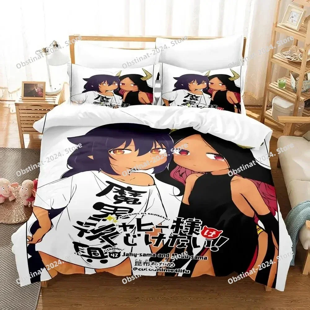 3D Anime Great Jahy Will Not Be Defeate Bedding Set Duvet Cover Full Queen King Size Pillowcase Bed Printed Bed Set Single Twin