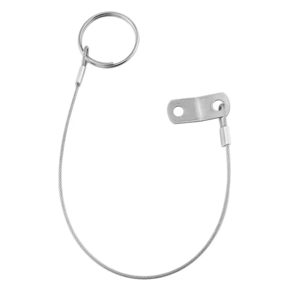 316SS Quick Release Pin Lanyard for Boat Bimini Top Deck Hinge Marine Accessories - 150mm 6 inch