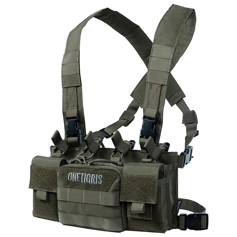 OneTigris Tactical MOLLE Chest Rigs X Harness Military JPC Hunting Airsoft Magazine Pouch Tactical Plate Carrier Vest Equipment