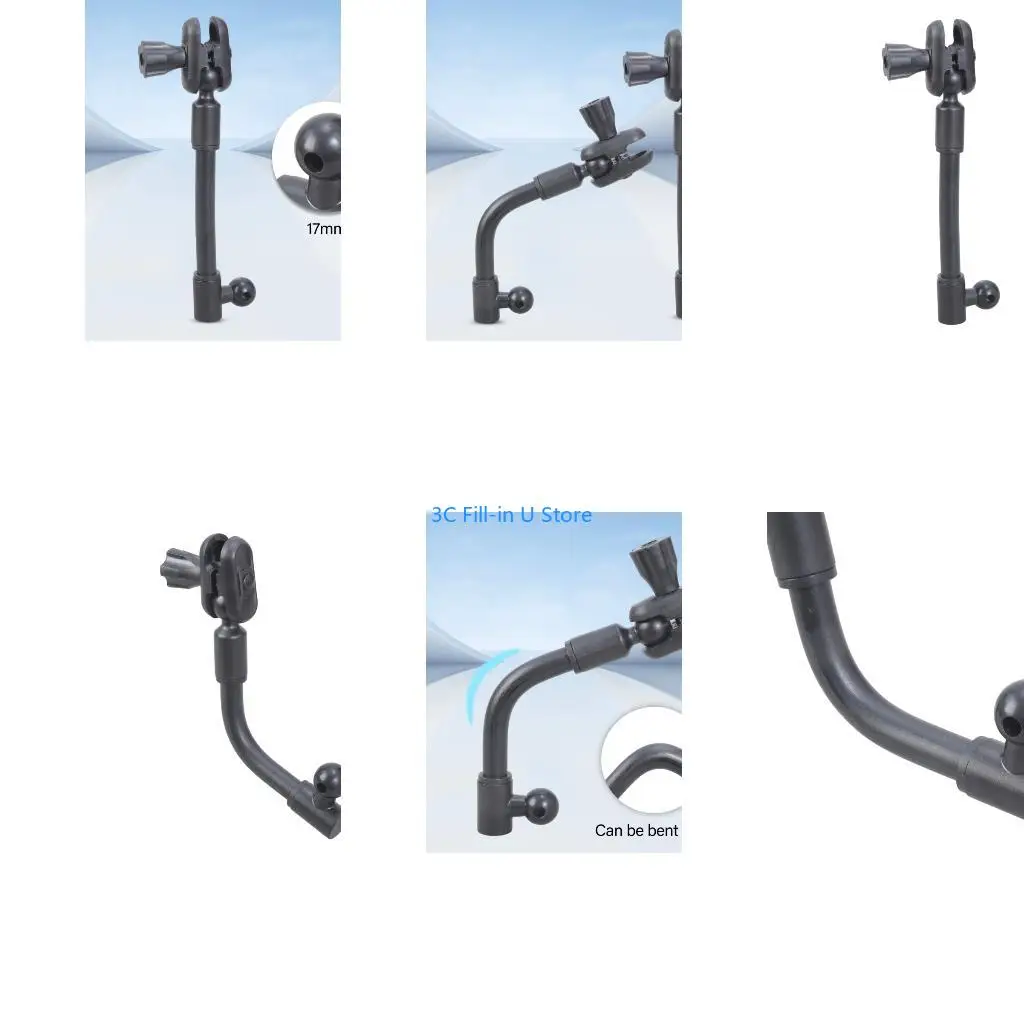 G8TA 17mm Ball Mount Extension Adapter, 360 Rotation Extension Rod for Car Air Vent Dashboards 17mm Phone Holder