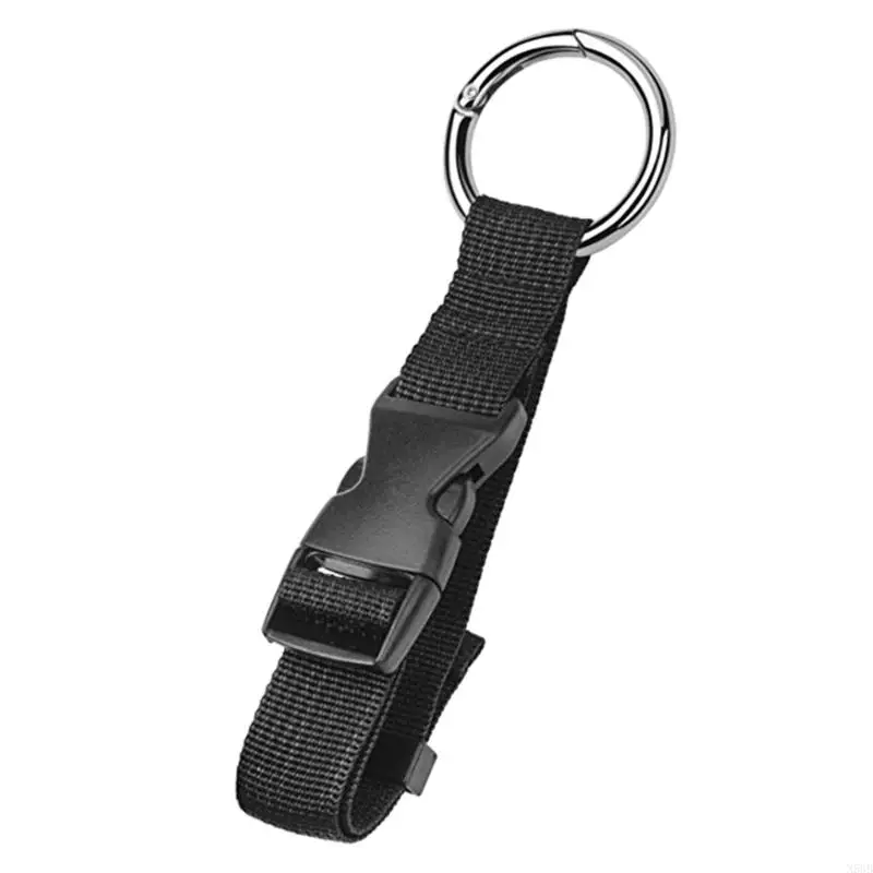 

N58B Add Bag Luggage Strap Coat Holder Handbag Clip Baggage Suitcase Backpack Circle Hook Adjustable Belt for Travel