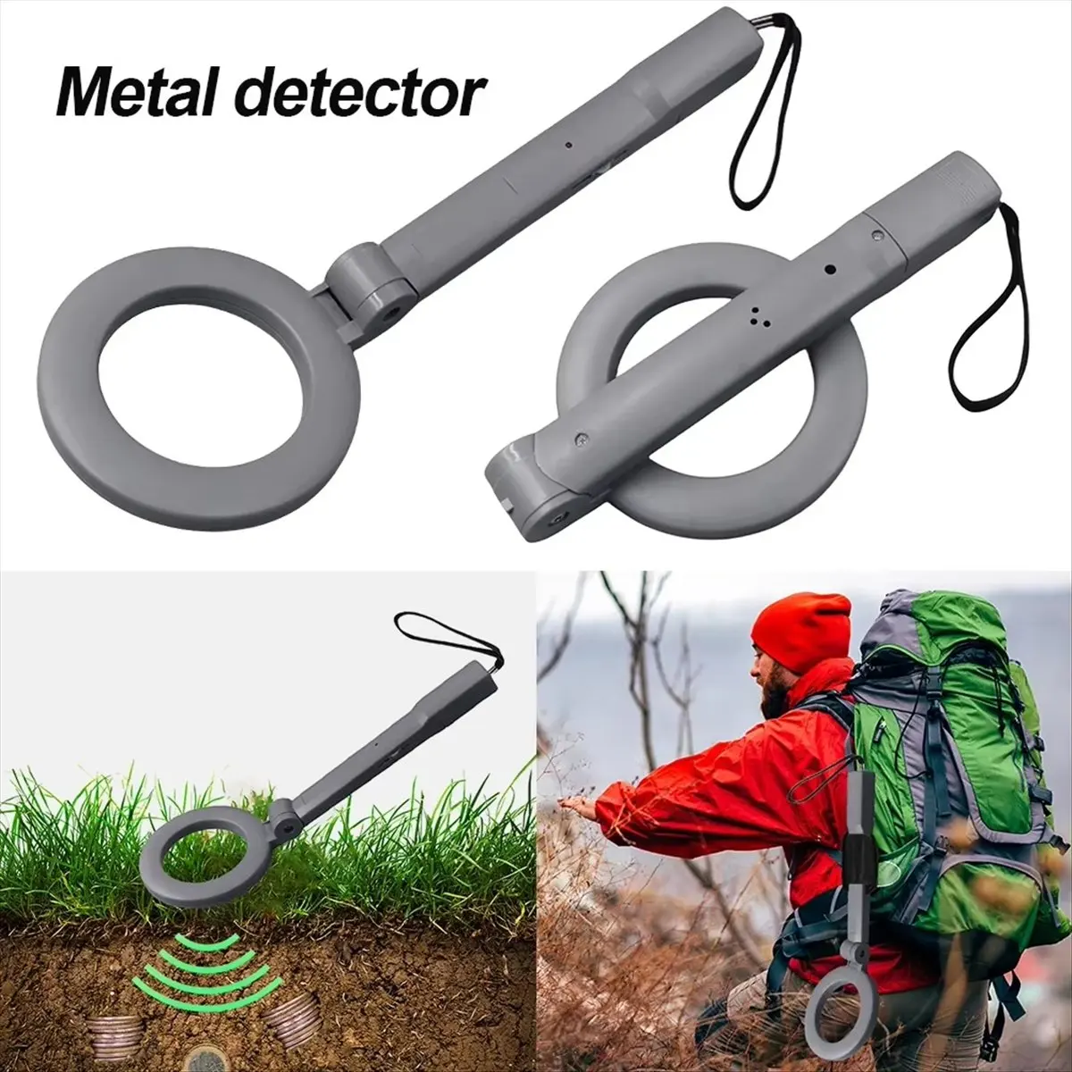 (LBER) Metal Detector Coins Positioning Device Underground Treasure Device Multipurpose Metal Finder