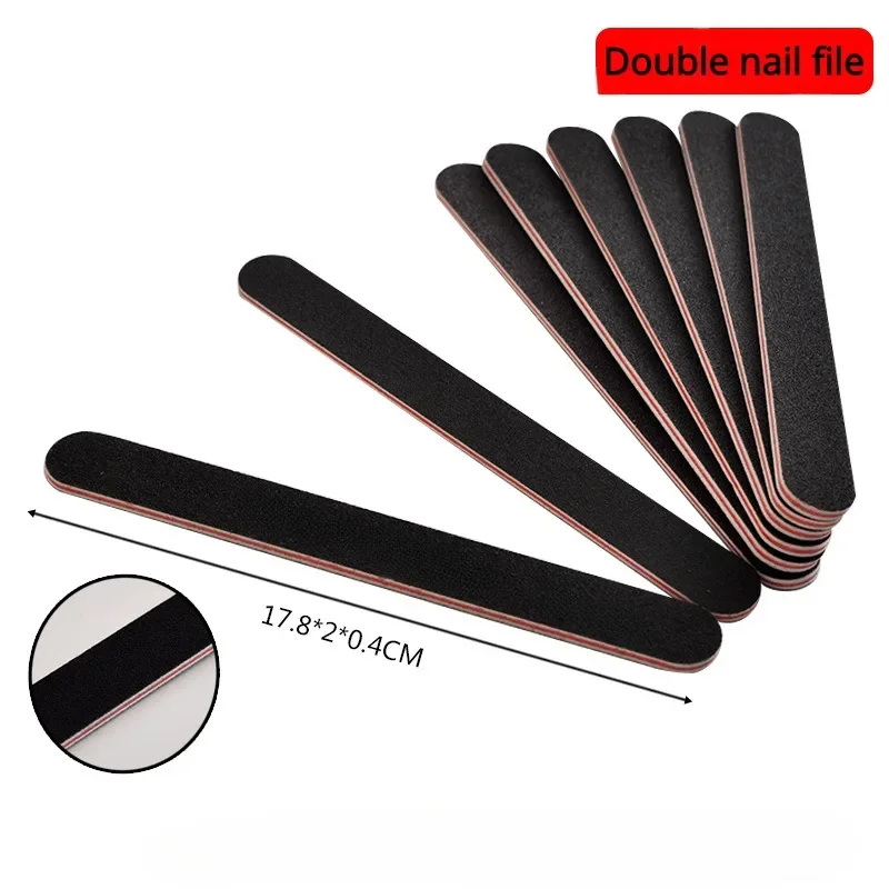 1PCS Nail Salon Fashion Permanent File Double-sided Nail File Tools Polishing Scrub Tools Nail Tools Tattoo Accessories Pedicure