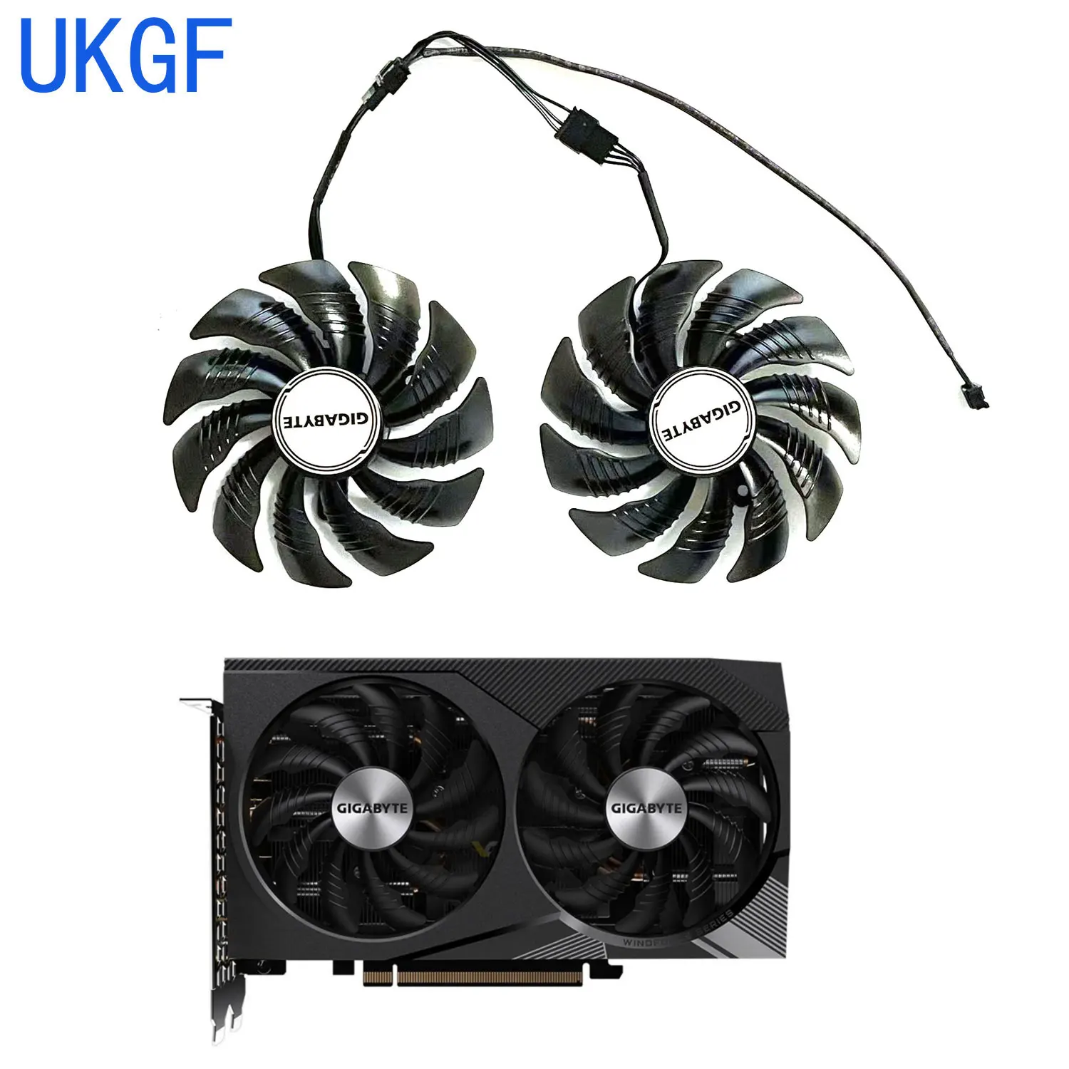 

Brand new 85MM 4PIN PLD09210S12HH RTX3060 3060TI GPU fan for GIGABYTE GeForce RTX3060 3060ti WINDFORCE OC graphics card