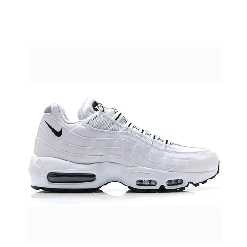 

Hot Classic Nike Air Max 95 White Black Air Cushion Sports Comfortable Men Women Running Shoes Unisex Casual Sneakers 609048-109