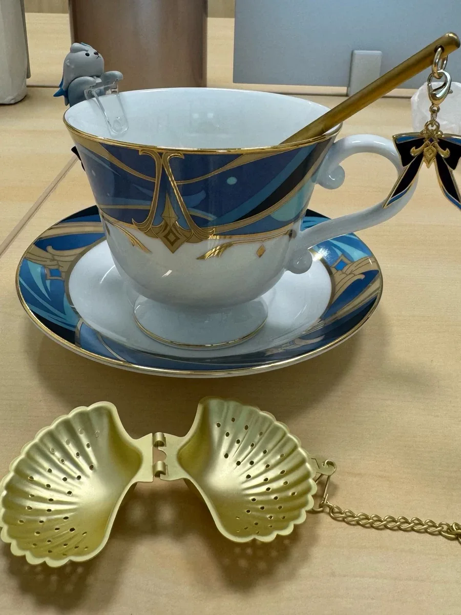 Ensemble de tasses à thé Genshin Impact, tasse à café, accessoires du roi dragon, jouet anime pour enfants, en stock, officiel