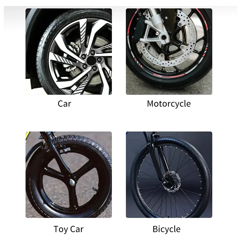 A21q-bicicleta medidor de pressão de alta precisão digital lcd backlight carro motocicleta mini monitor pressão ar anti vazamento