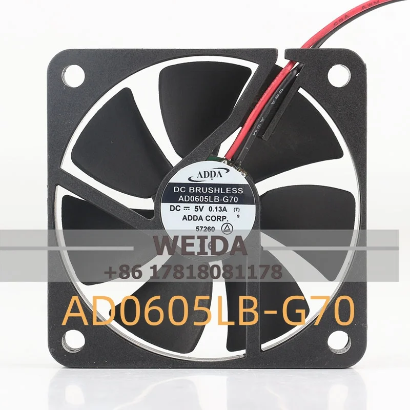 

Вентилятор ADDA AD0605LB-G70 60*60*10 DC5V 0.13A Новый оригинальный подлинный товар