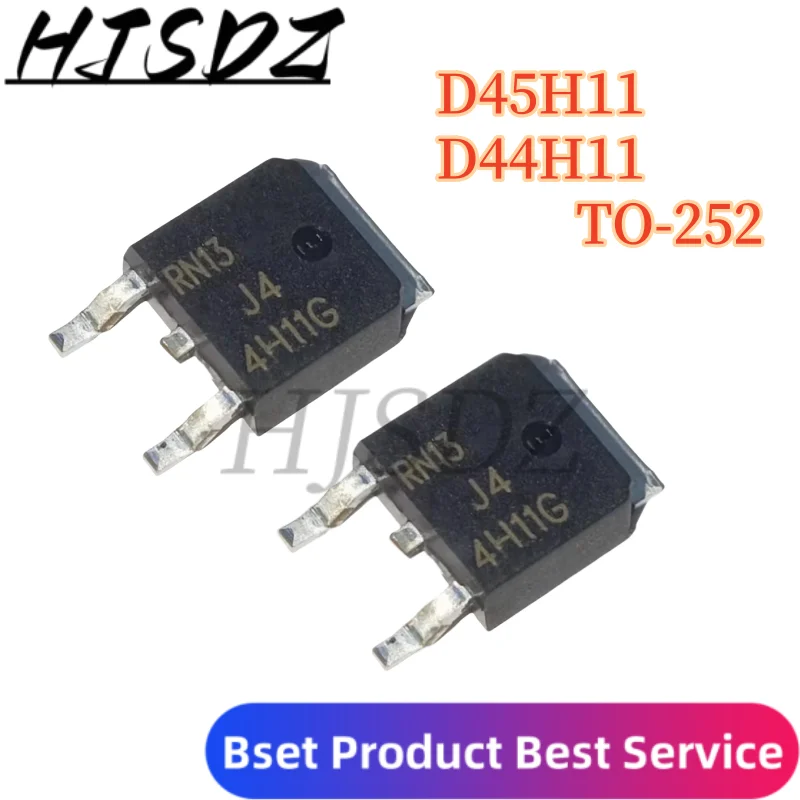 Ufficiale di abbinamento di cristalli di potenza del silicio【20PCS】100% qualità originale D45H11 D44H11 TO220 D44H11 D45H11 TO252 Chip IC al por mayo