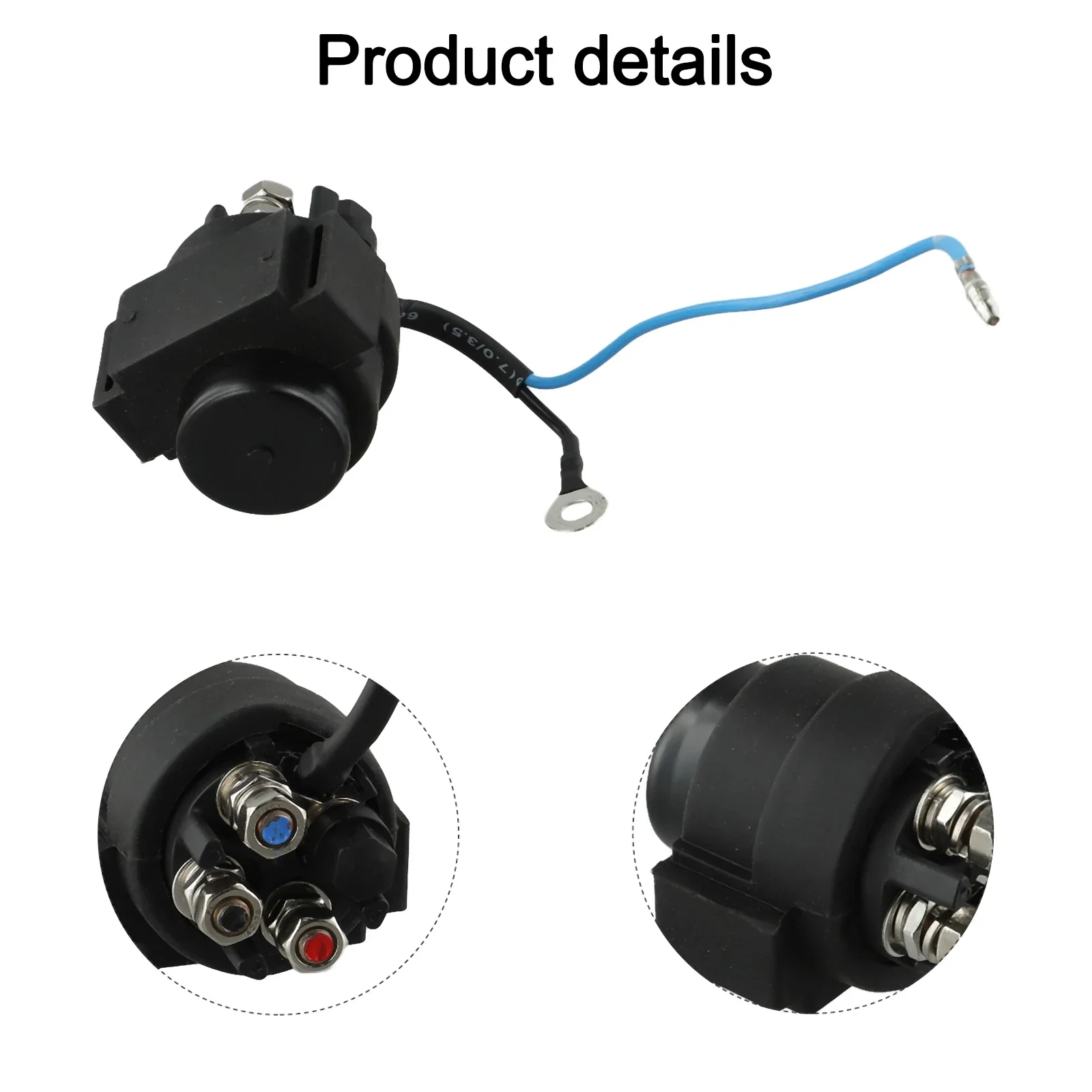 Easy installation and replacement marine motor part for 12V outboard valves compatible with 6E5 8195A and 6E5 8195B