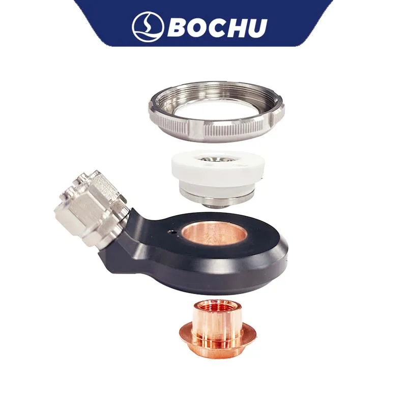 BOCHU BOCI Original Nozzle Water Cooling Assembly For BLT643H BLT663H 683H Laser Cutting Head Ceramic Locking Ring Cooling Block