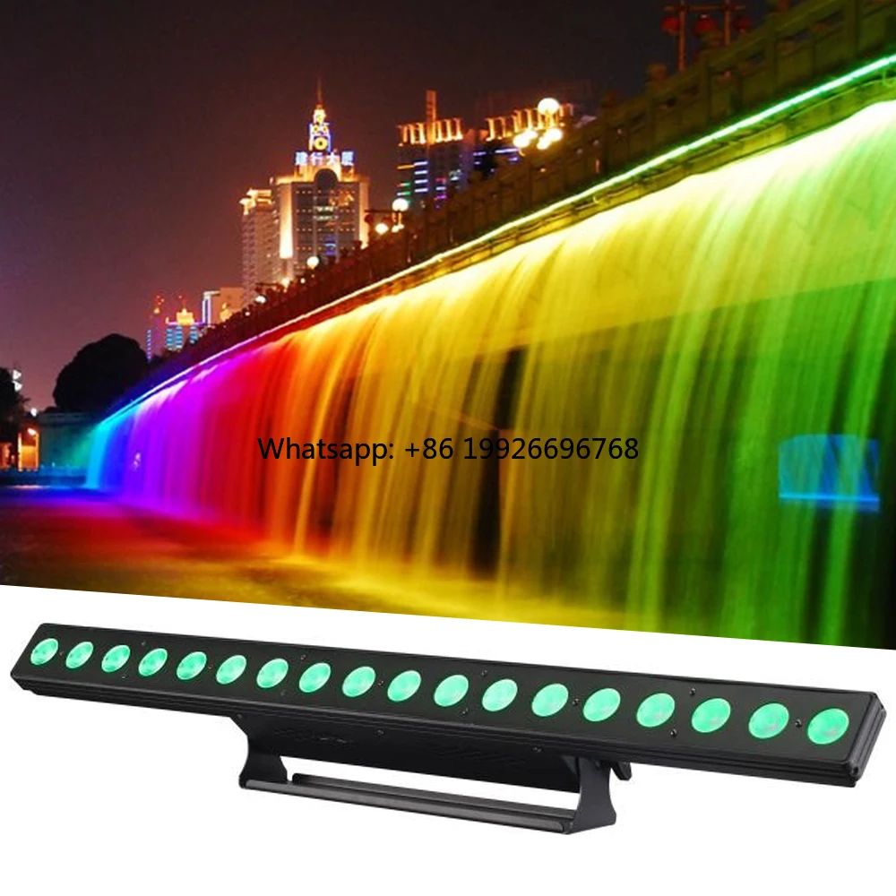 

DMX RGBW Изменение цвета 18x10 Вт Wash Bar Light Ip20 Светодиодный настенный светильник для помещений