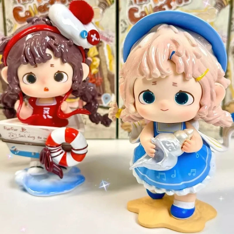 Heyone FURFUR مجموعة سعيدة سلسلة صندوق أعمى Kawaii أنيمي الشكل مفاجأة سر الدمى نماذج الكرتون لعبة عصرية