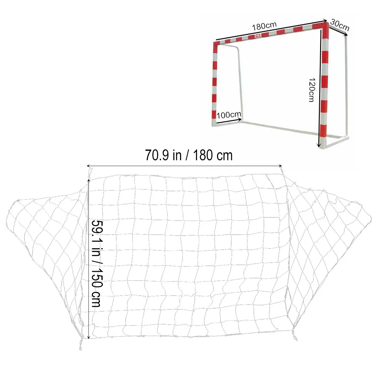 Soccer Goal Sports Training Tools Tools Sports Practice Team Optional Football Net Durable Football Net Network view 2