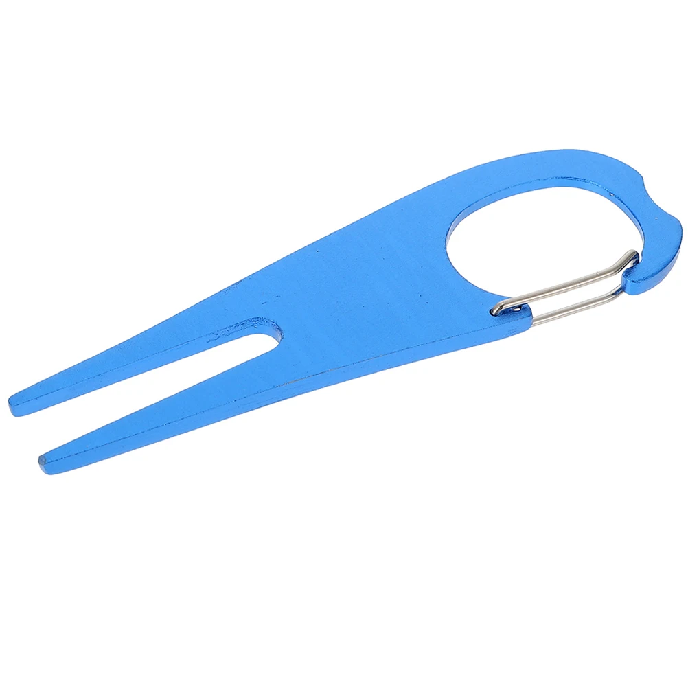 

1pcs Golf Divot Tool Aluminum Alloy Stainless Steel Portable Grass Repair Fork Outdoor Sports Durable Compact Ball Marker