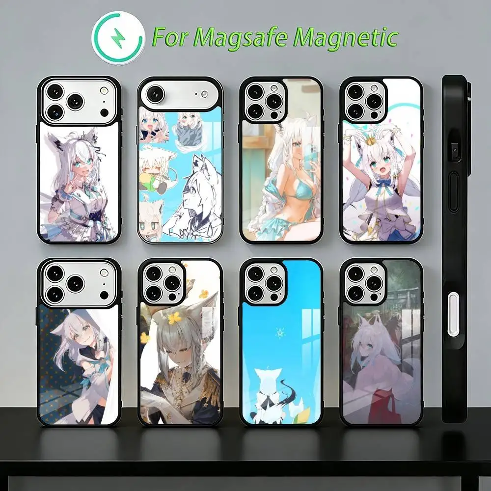 VTB S-Shirakami Fubuki  Phone Case For iPhone17,16,15,14,13,12,11,Plus,Pro,Max For Magsafe  Wireless Charging